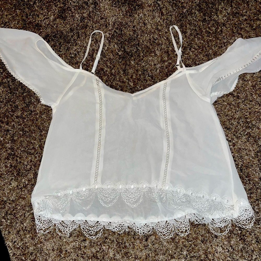 Cute white crop top